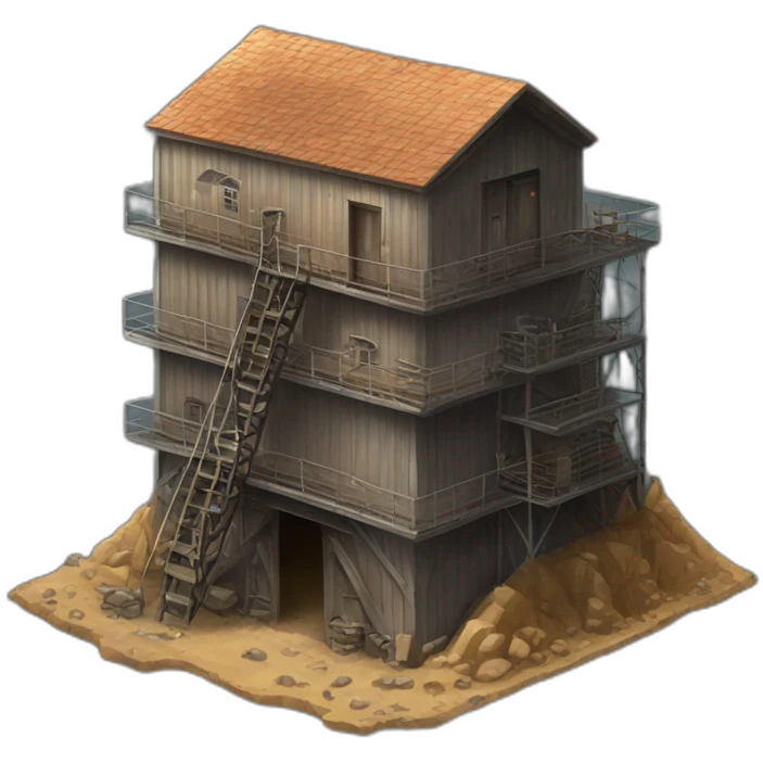 mine shaft/Mining Building house emoji