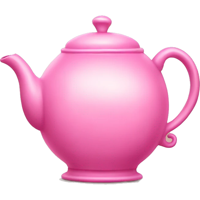 Pink tea pot emoji