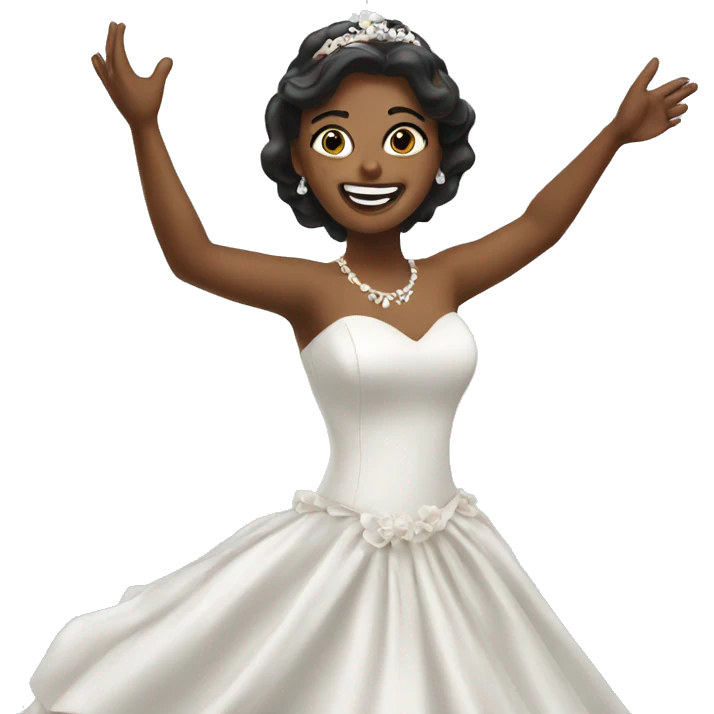 A bride dancing emoji
