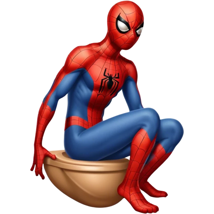 Spiderman pooping emoji