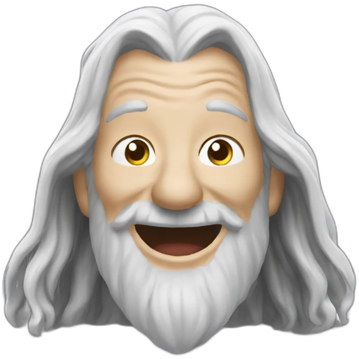 Gandalf laughing emoji