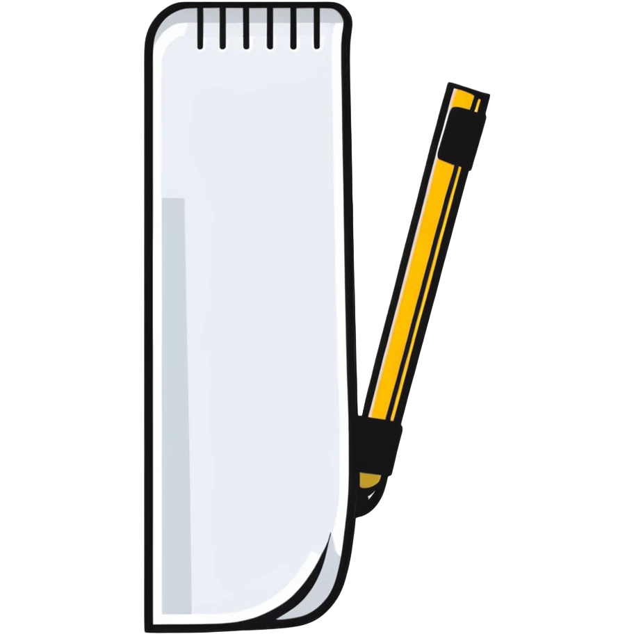 minimalistic bookmark icon with clean lines, simple and modern, high contrast emoji