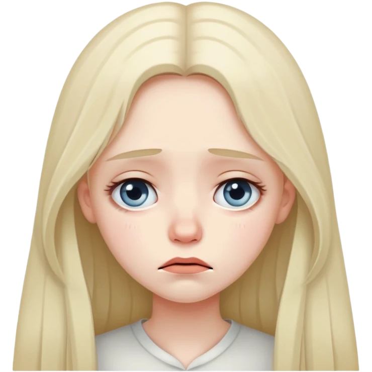 Sad girl emoji
