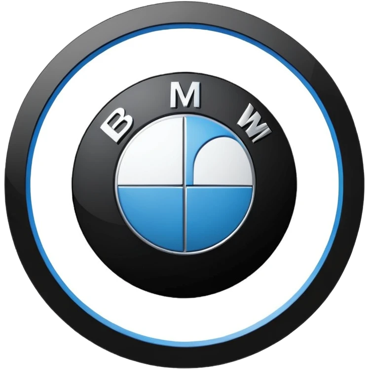 BMW logo, flat look emoji