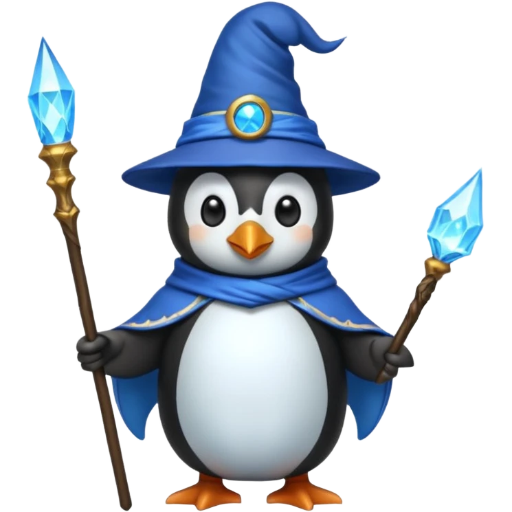 Penguin Wizard emoji