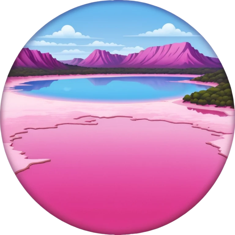 Australia pink lake image emoji