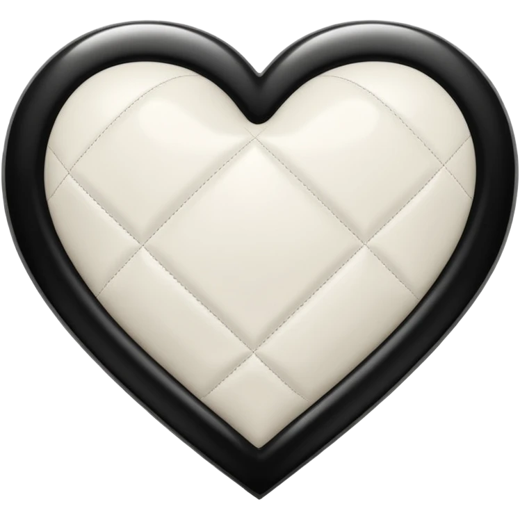 Chanel white heart emoji