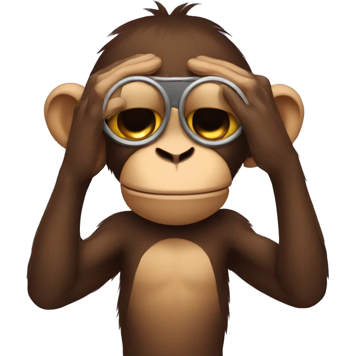 monkey arms covering eyes emoji