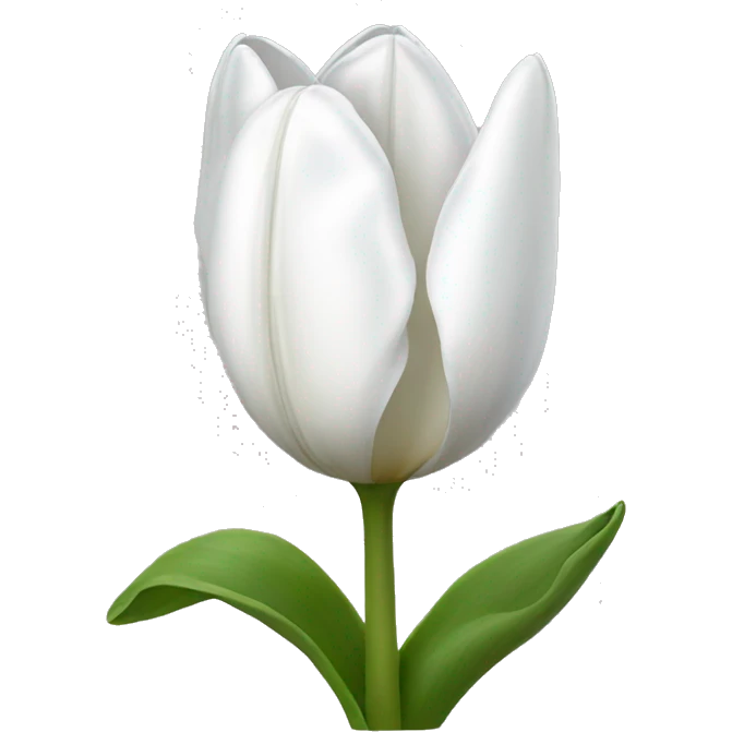white tulip emoji