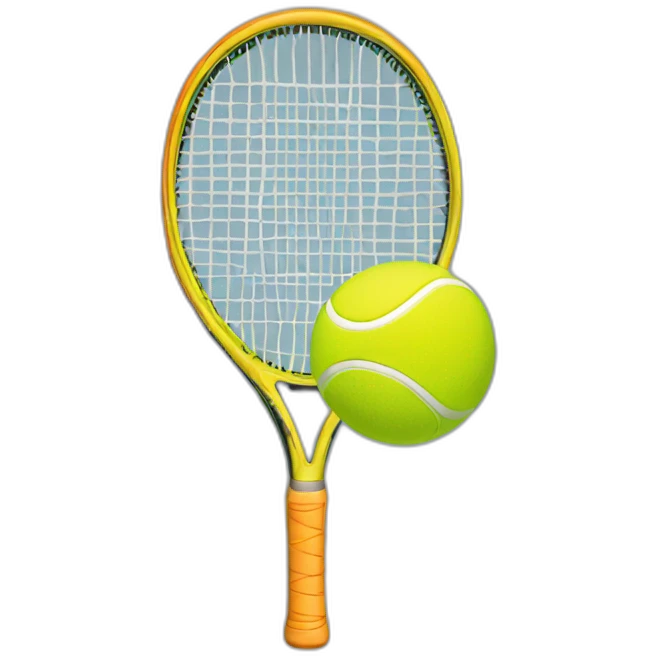 tennis racket with ball emoji
