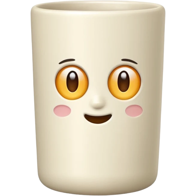 ivory-colored tumbler emoji