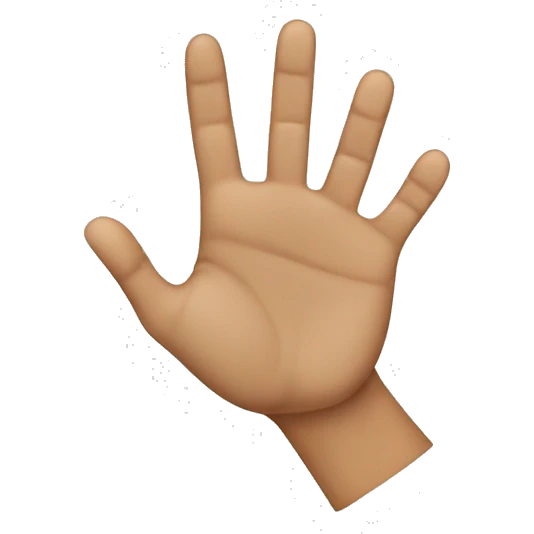 Create a hand to touch the thumb middle of the first finger emoji