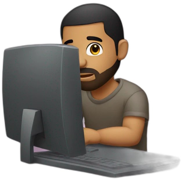 drake looking at computer screen emoji