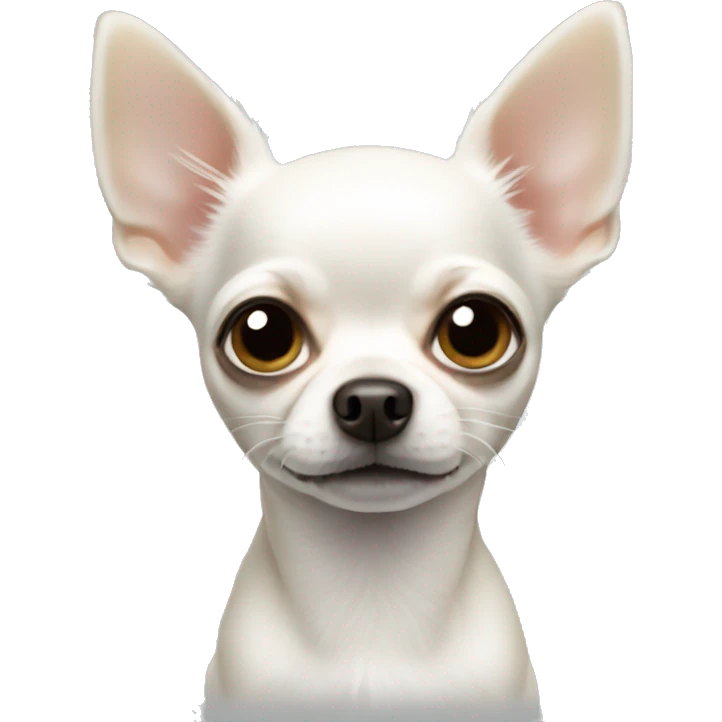 tiny white chihuahua emoji