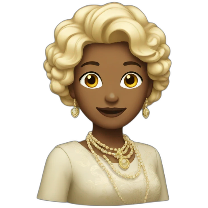 Une femme riche  emoji