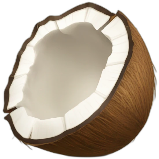A Coconut crashed emoji