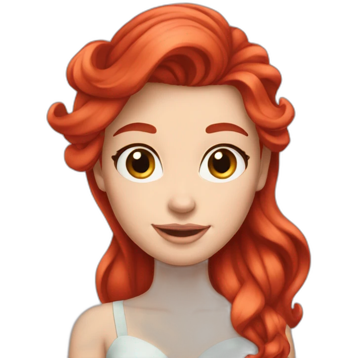 ariel-red-hair-white-girl emoji