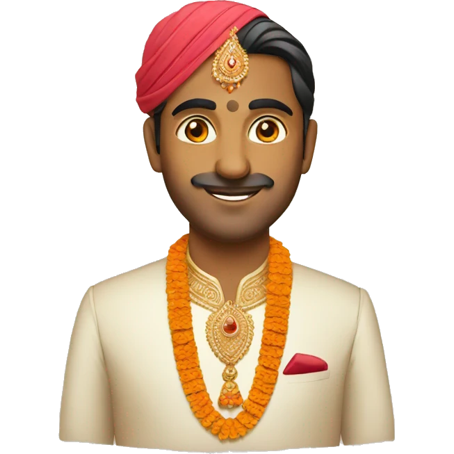 Indian groom emoji