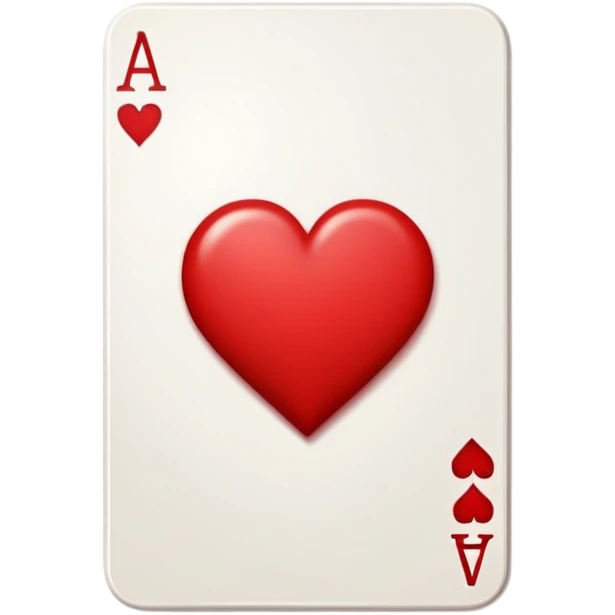 ace of hearts playing card emoji