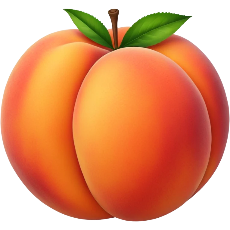 peach fruit emoji
