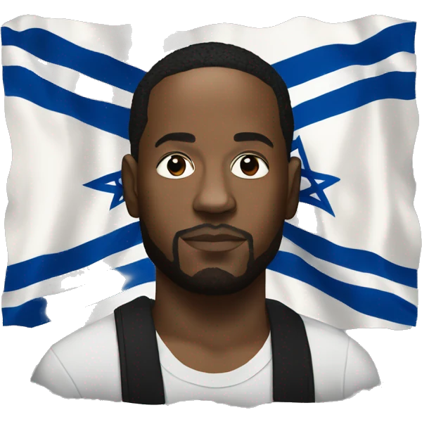 kendrick lamar with israel flag emoji
