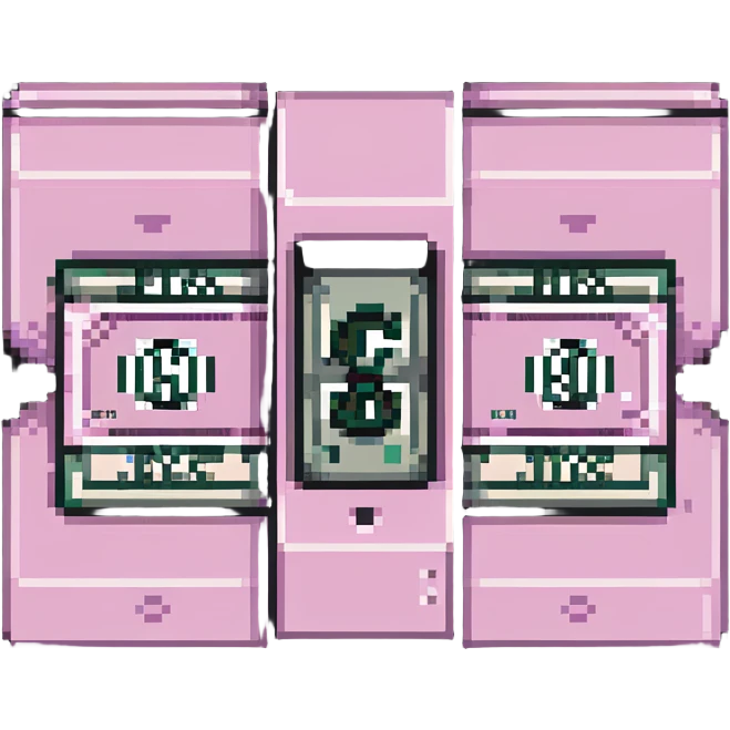 pink cash emoji