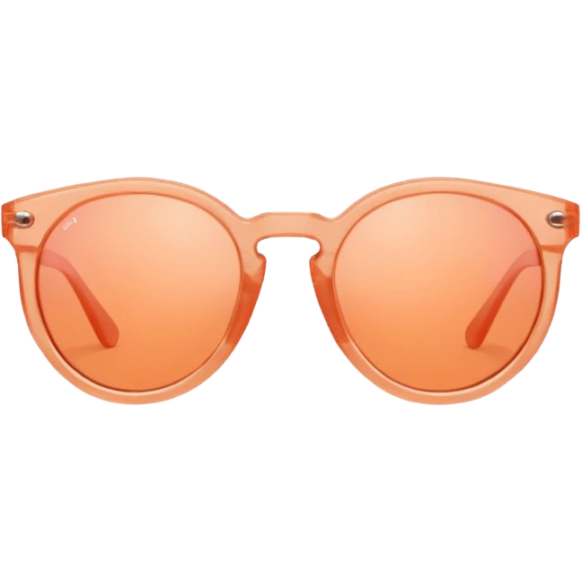 Peach colored sunglasses  emoji