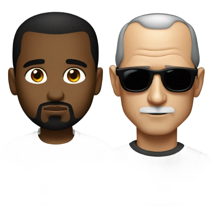 kanye west and steve jobs emoji