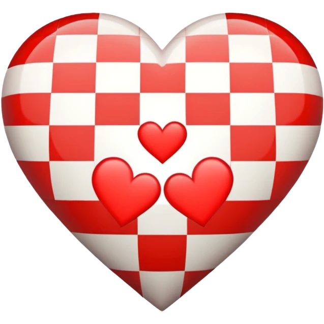 heart with a checkered pattern emoji