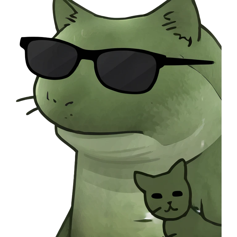 Cat with sunglasses emoji