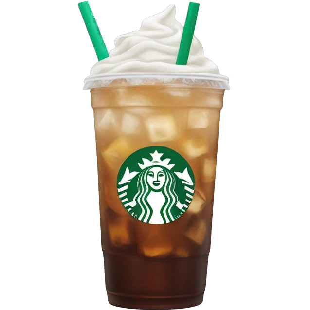Starbucks iced drink emoji