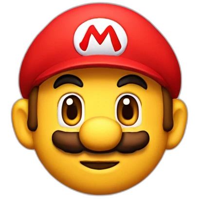 Mario avec casquette rouge qui fait un pouce vers le ciel emoji
