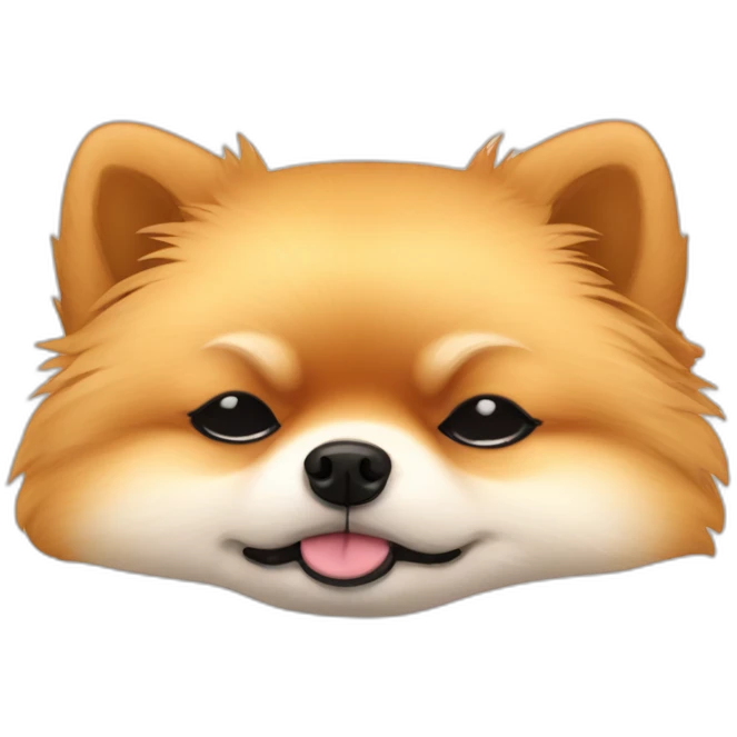 pomeranian sleeping emoji