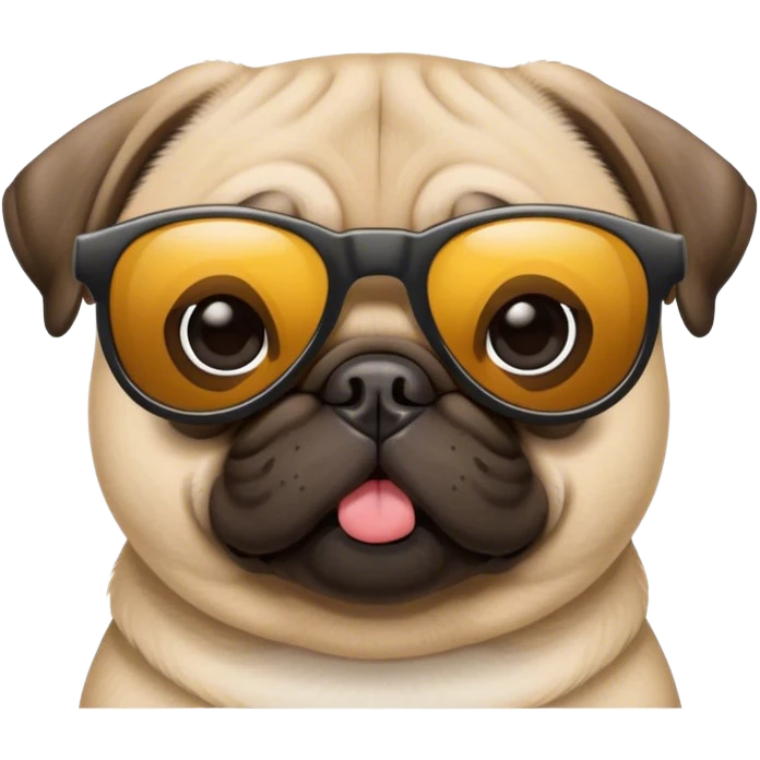 puge with sun glasses emoji