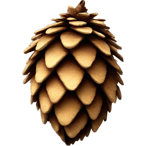 Smiling pinecone emoji
