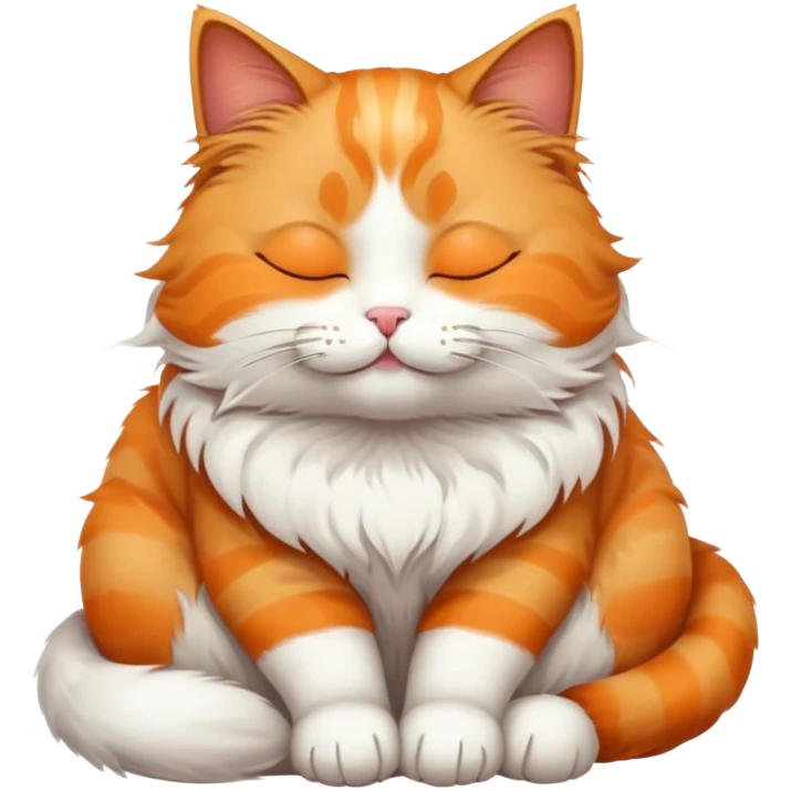 a cat sitting with closed eyes emoji