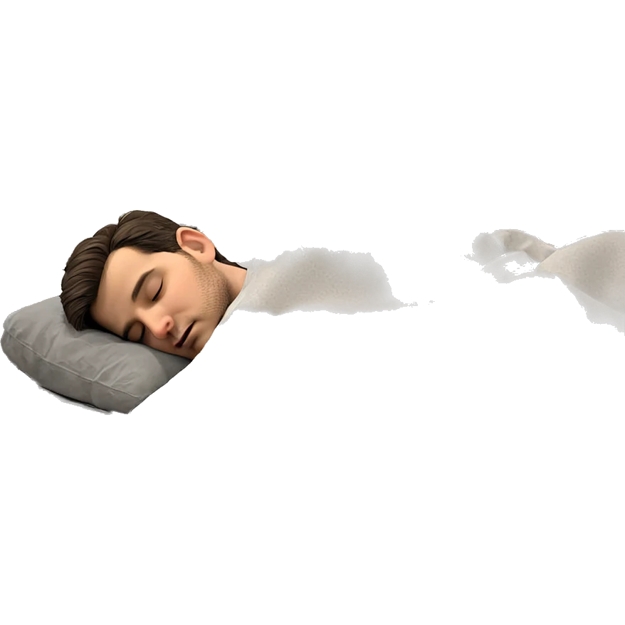 peaceful sleep of a boy emoji