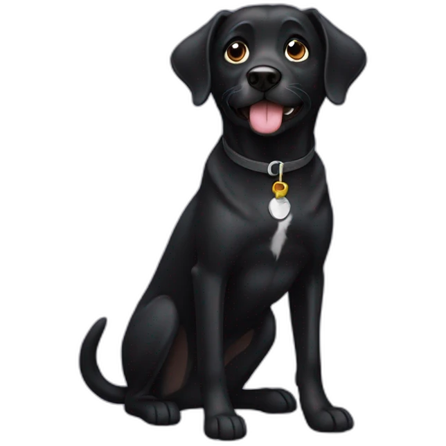 black dog  emoji