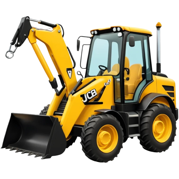 Jcb buldoger 3dx model emogi emoji