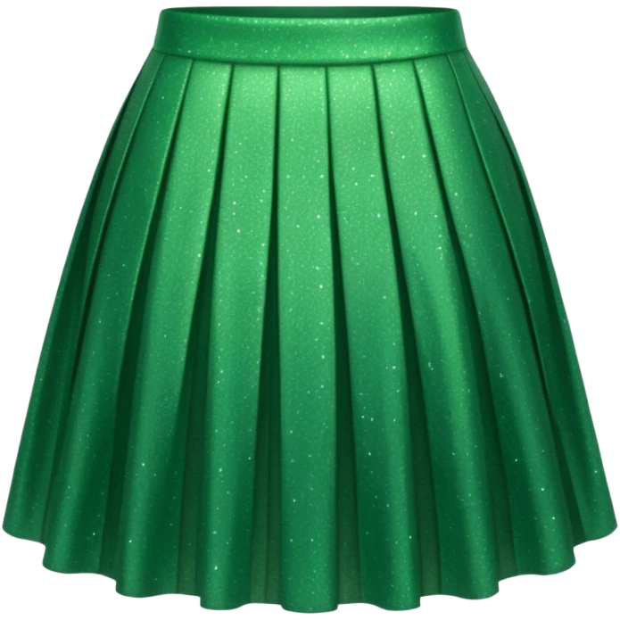 green sparkly skirt emoji