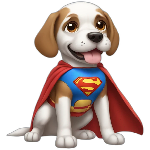 superman dog emoji