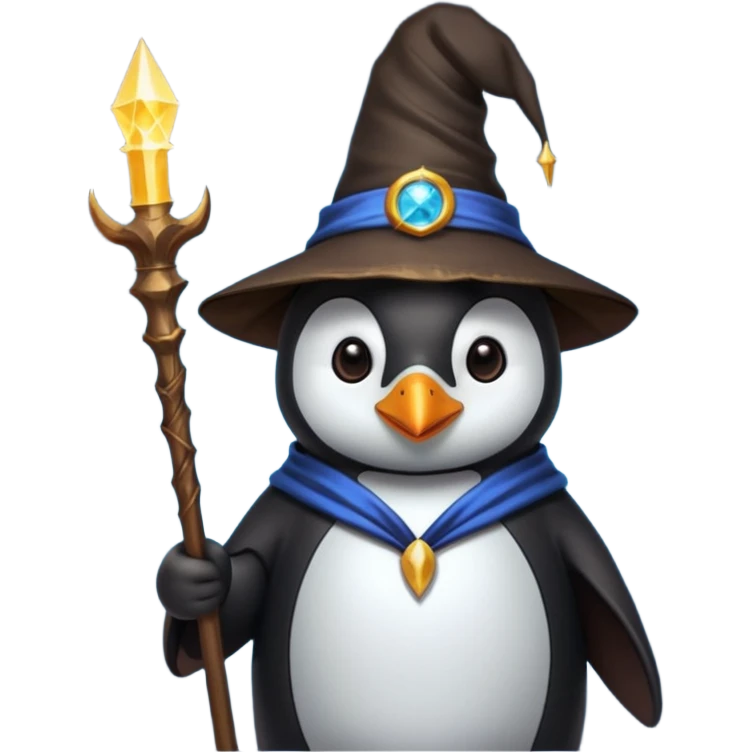 Penguin Wizard emoji