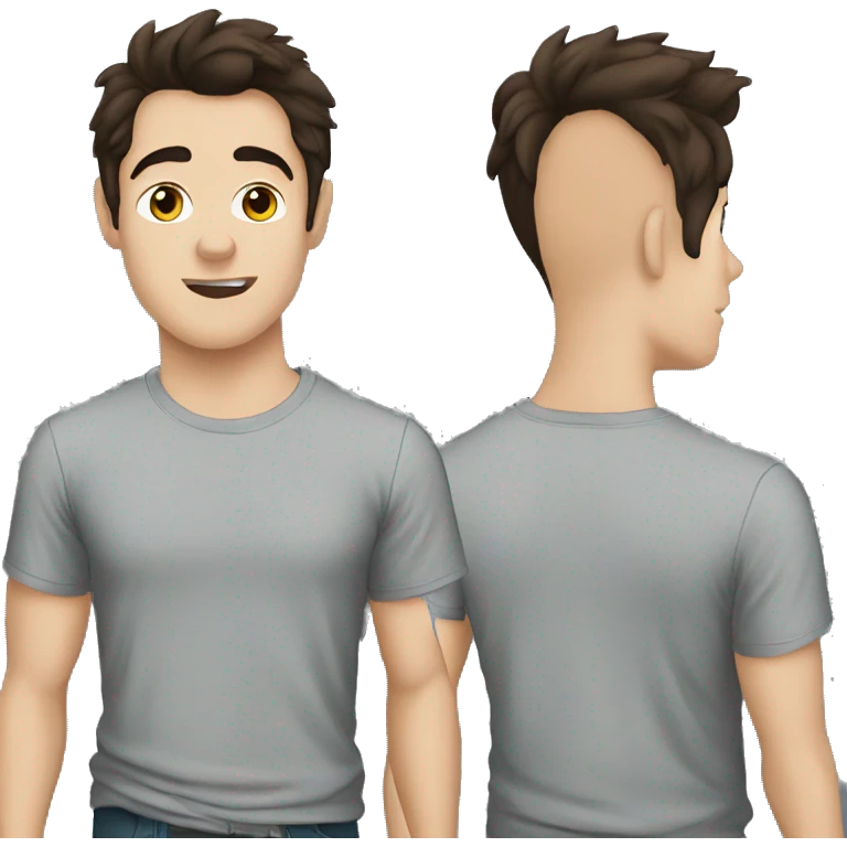 Dylan O'Brien wearing tee emoji