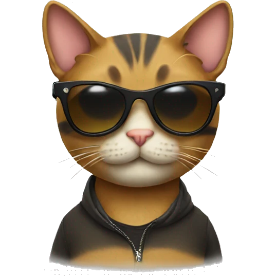 Cat with shades emoji