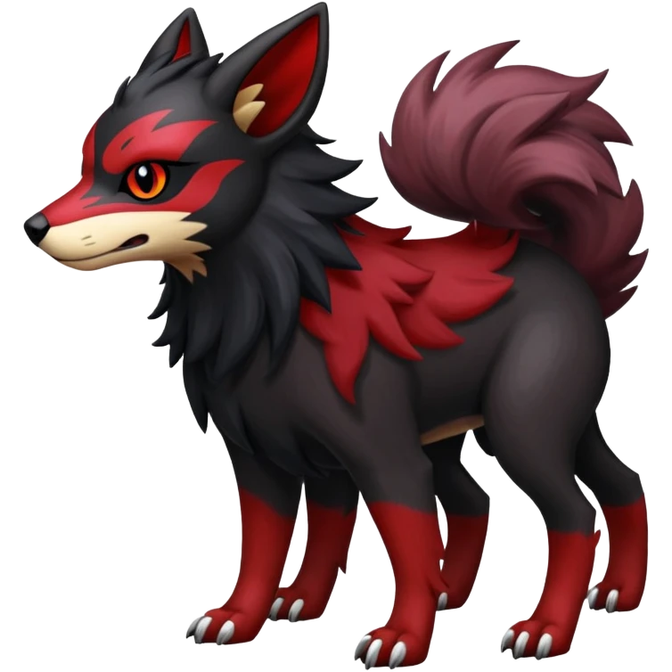 Houndoom-Zorua (full body) emoji