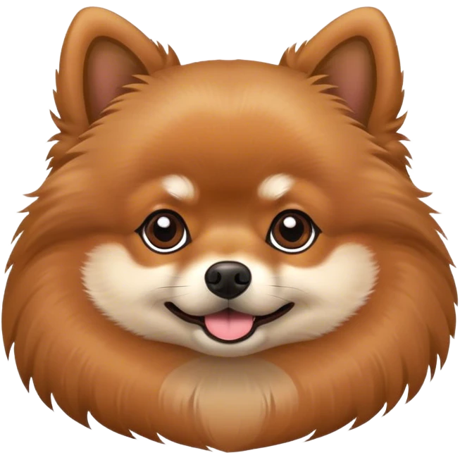 brown pomerania  emoji
