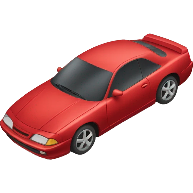 a red colored car emoji