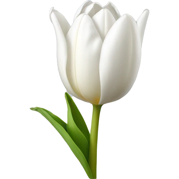 White tulip emoji