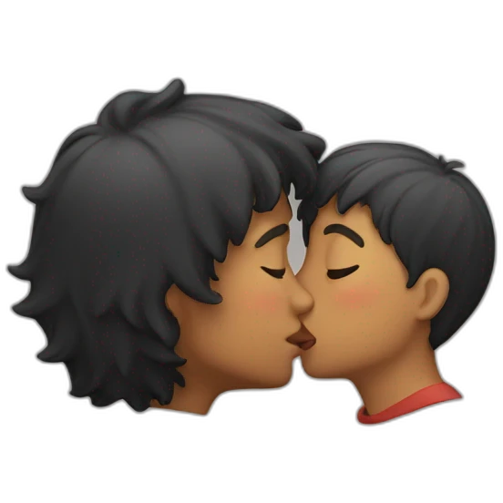Boy kissing emoji