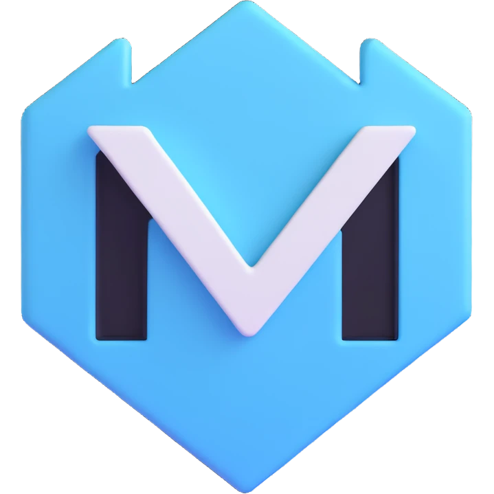 Twitter verification checkmark badge, light blue irregular octagon with white checkmark emoji